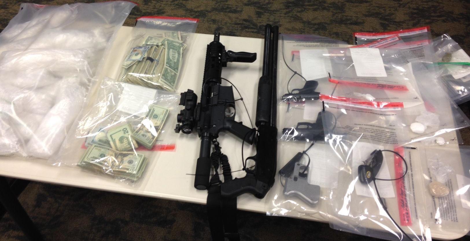 Items seized in meth bust